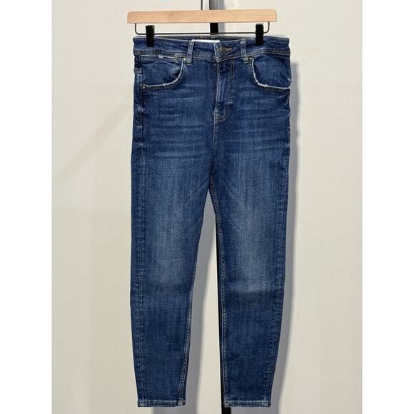 Zara Jeans Womens Skinny Mid Rise Stretch 30 Waist - Picture 1 of 3